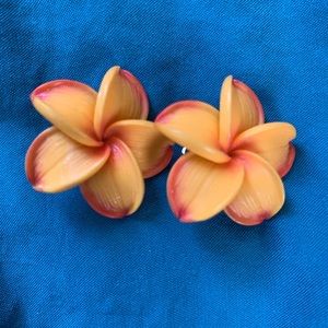 SALE Vintage Hawaiian clip earrings